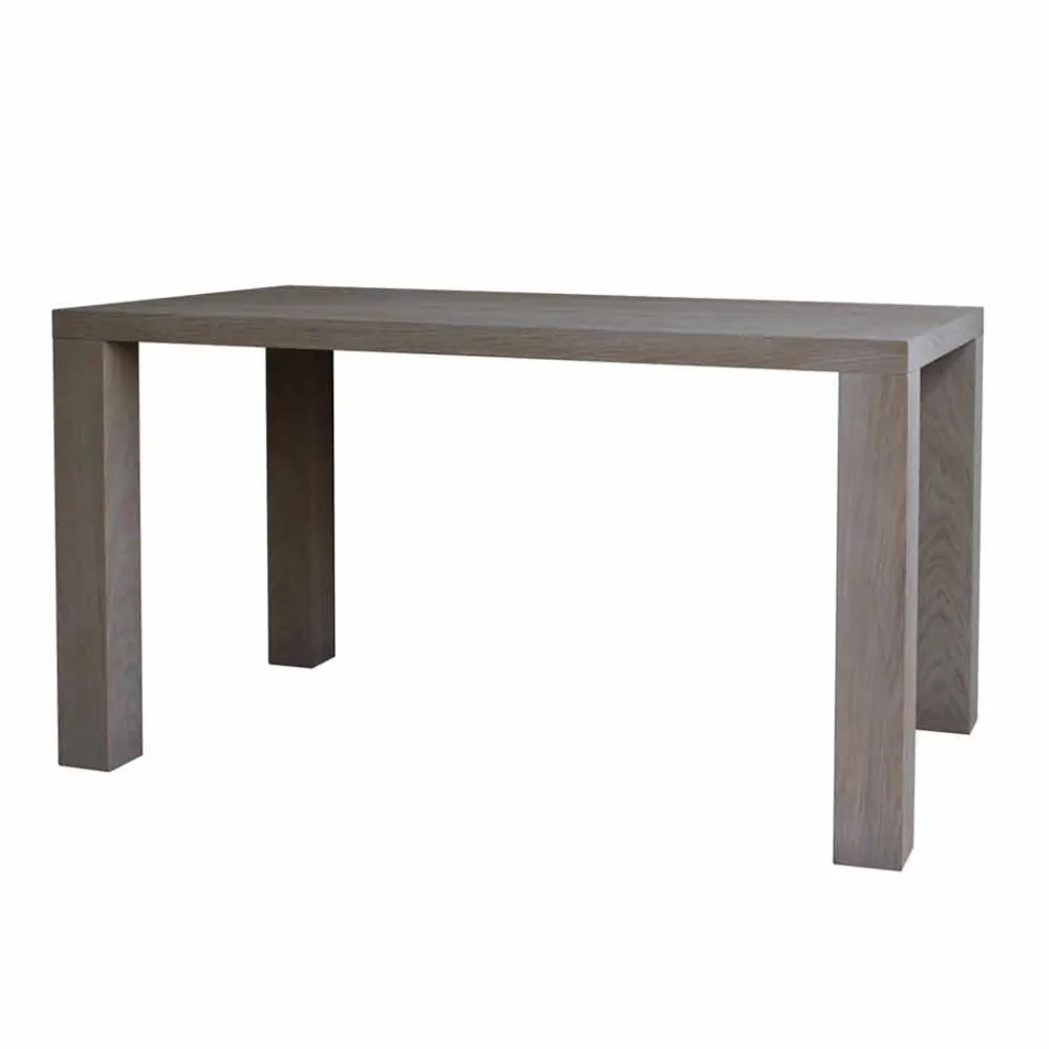 Modern design dining table in solid oak, L160xP90cm, Loran Viadurini