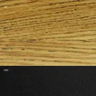 Veneered Dining Table with Steel Base Made in Italy - Dalmatian Viadurini