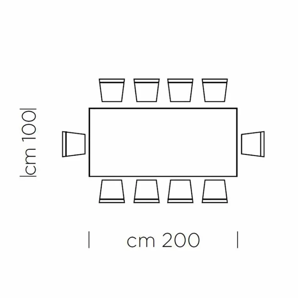 Dining Table in Gray Fenix and Lacquered Steel Made in Italy - Settimmio Viadurini