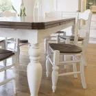 Ash Dining Table and 4 Chairs Included Made in Italy - Rafael Viadurini