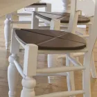 Ash Dining Table and 4 Chairs Included Made in Italy - Rafael Viadurini