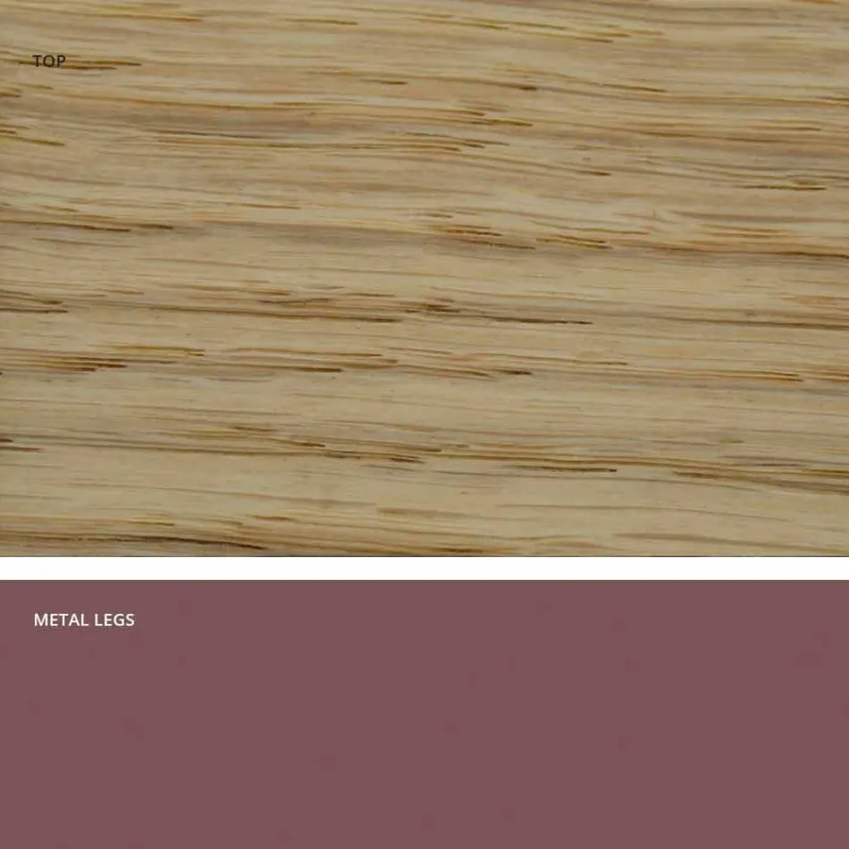 Dining table in modern solid wood made in Italy, Mitia Viadurini