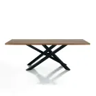 Dining Table in Solid Birch Wood - African Viadurini
