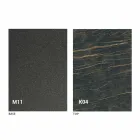 Metal Dining Table and Ceramic Top Made in Italy Design - Anaconda Viadurini