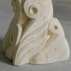 Stone dining table with Jason&#39;s design crystal top Viadurini