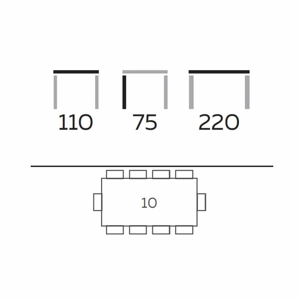 Modern Dining Table in Gres and Ash Wood Made in Italy - Croma Viadurini