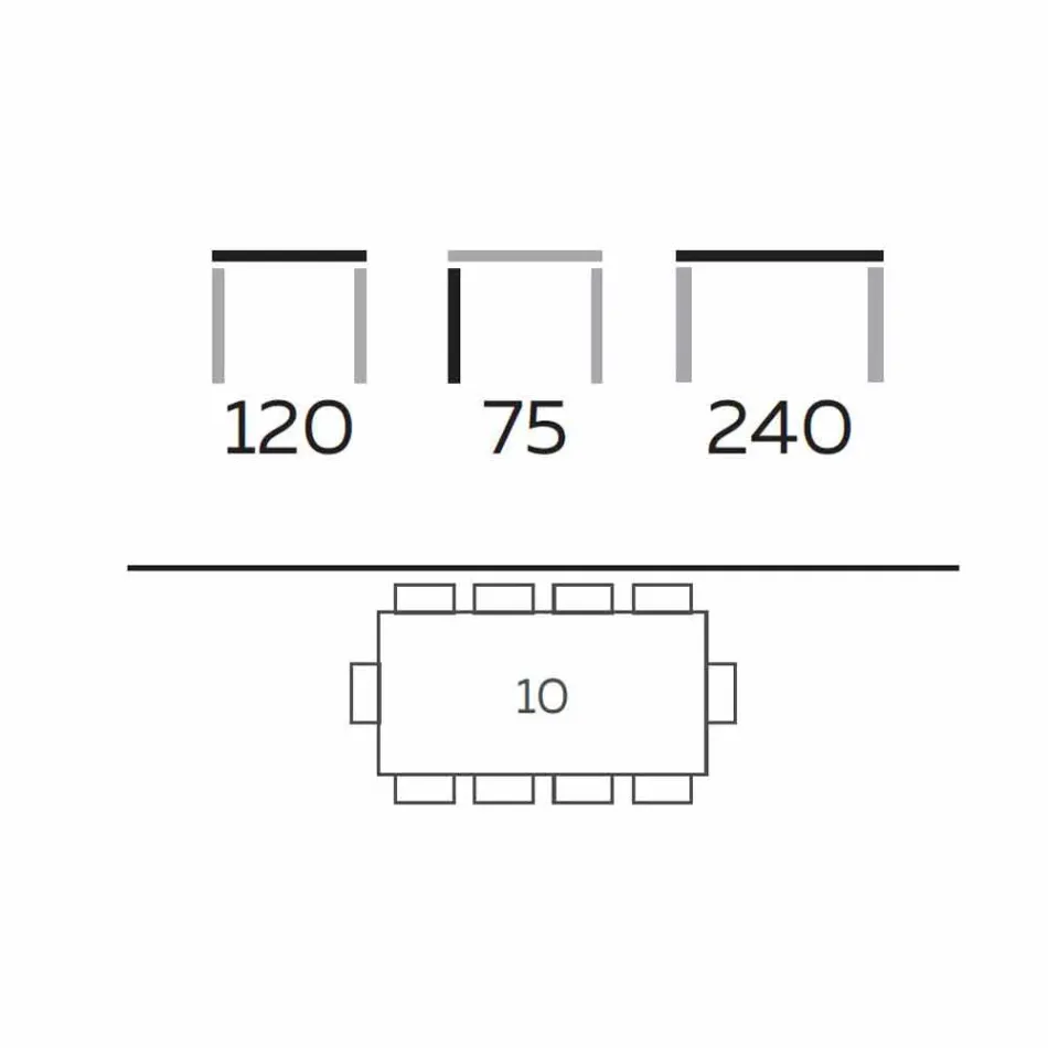 Modern Dining Table in Gres and Ash Wood Made in Italy - Croma Viadurini