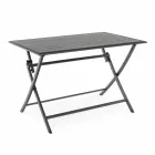 Outdoor Dining Table in Aluminum with Folding Structure - Hunt Viadurini