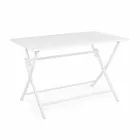 Outdoor Dining Table in Aluminum with Folding Structure - Hunt Viadurini
