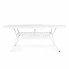 Outdoor Dining Table in White or Anthracite Painted Aluminum - Quick Viadurini