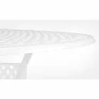 Outdoor Dining Table in White or Anthracite Painted Aluminum - Quick Viadurini