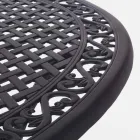 Outdoor Dining Table in White or Anthracite Painted Aluminum - Quick Viadurini