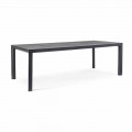 Outdoor Dining Table in Ceramic and Aluminum, Homemotion - Salem