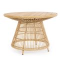 Garden Dining Table in Aluminum and Teak Top-Svlk - Matter