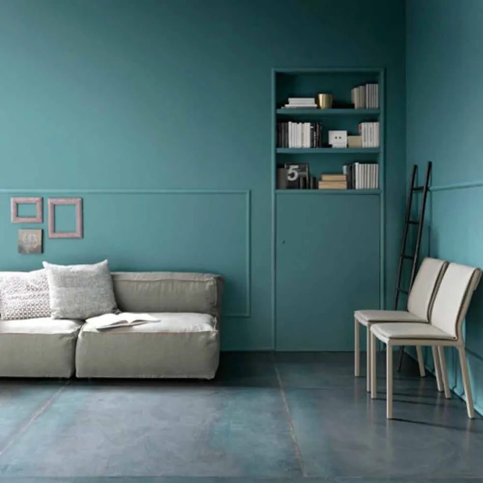 Modern Folding Dining Table in Wood and Metal Made in Italy - Menelao Viadurini