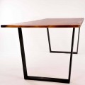 Rectangular design wooden dining table made in Italy Rino