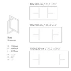 Rectangular Dining Table in Porcelain Stoneware Made in Italy - Emilio Viadurini