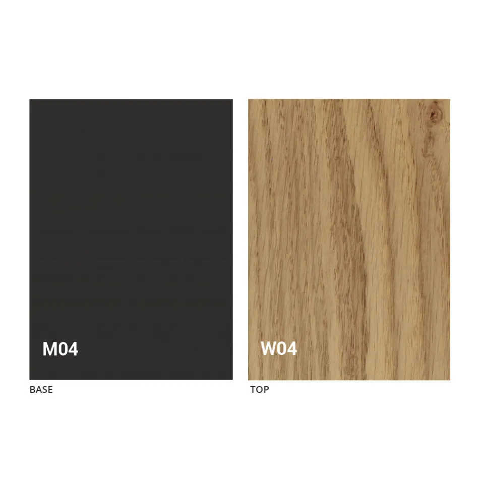 Round Extendable Dining Table with Wooden Top Made in Italy - Crodino Viadurini