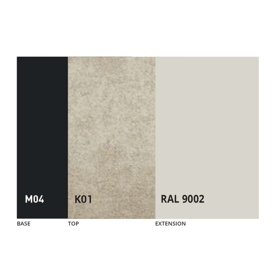 Round Extendable Dining Table in Laminam Ceramic Made in Italy - Lupetto Viadurini