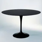 Round Dining Table in Marble and Painted Aluminum Made in Italy - Superb Viadurini