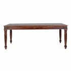 Classic Style Dining Table in Solid Acacia Wood Homemotion - Pitta Viadurini