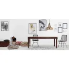 Classic Style Dining Table in Solid Acacia Wood Homemotion - Pitta Viadurini