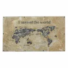 Industrial Style Dining Table with Top in Mdf and Glass Homemotion - Brasil Viadurini