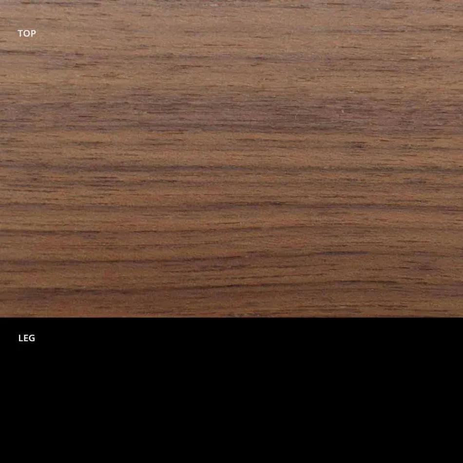 Round Dining Table with Fine Veneered Top Made in Italy - Dollars Viadurini