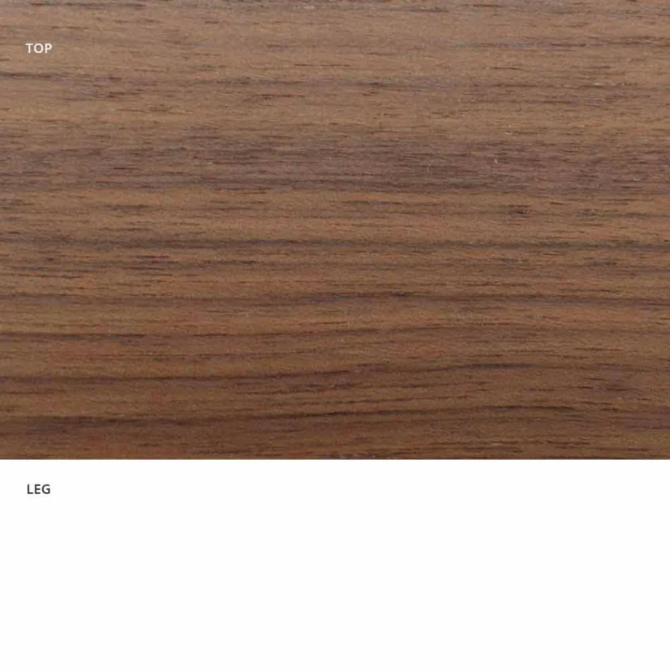 Round Dining Table with Fine Veneered Top Made in Italy - Dollars Viadurini