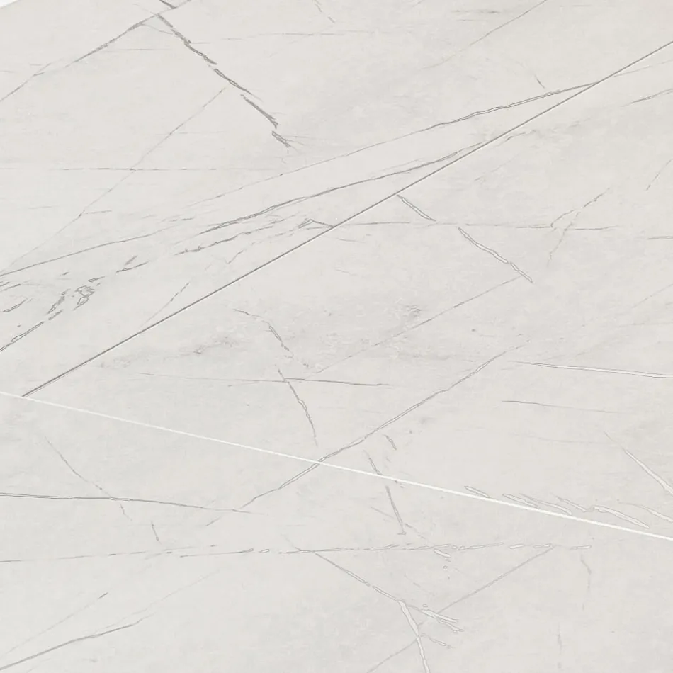 Extendable Living Room Table 260 or 300 cm in Metal and HPL - Borgo Viadurini