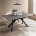 Extendable Living Room Table 260 or 300 cm in Metal and HPL - Borgo