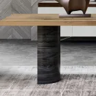 Modern Living Area Table in Solid Wood Made in Italy - Catrin Viadurini