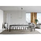 Design Table with Wooden Top Extendable up to 440 cm Made in Italy - Foxy Viadurini