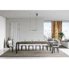 Design Table with Wooden Top Extendable up to 440 cm Made in Italy - Foxy Viadurini