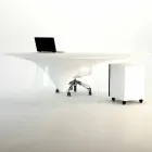Design table with crystal base made in Italy, Teggiano Viadurini