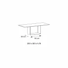 Design Table in Matt Noir Desir Ceramic and Metal Made in Italy - Dark Brown Viadurini