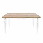 Design table in fir wood and plexiglass made in Italy, Castro Viadurini