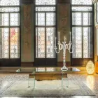 of dolphin wooden design table and Venice Venetian glass Viadurini