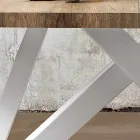 Modern extensible table made of made in Italy melamine wood, Wilmer Viadurini