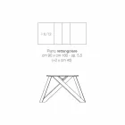 Modern extensible table made of made in Italy melamine wood, Wilmer Viadurini