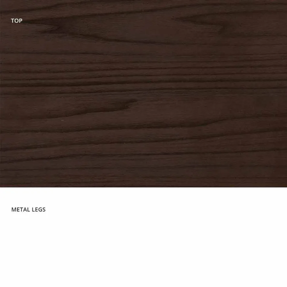 Modern extensible table made of made in Italy melamine wood, Wilmer Viadurini