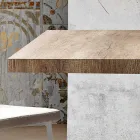 Modern extensible table made of made in Italy melamine wood, Wilmer Viadurini