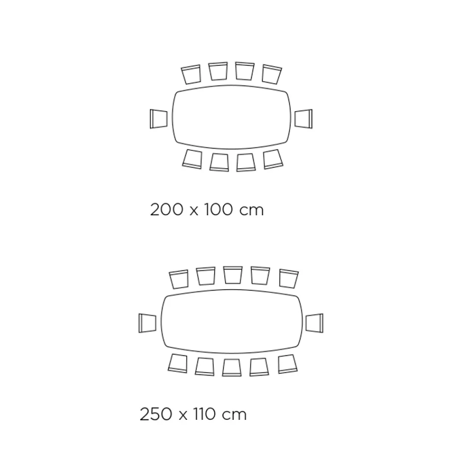 Fixed Barrel Table with Laminate Top Made in Italy - Settimmio Viadurini