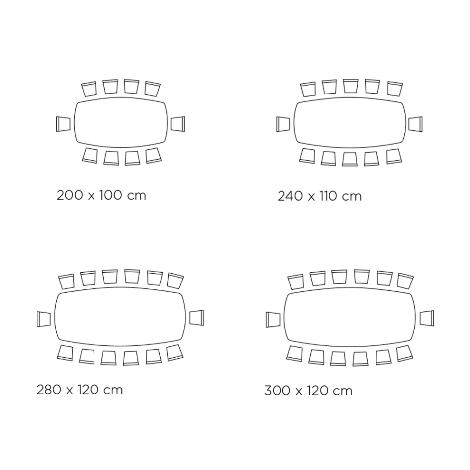 Fixed Table with Barrel-Shaped Top in Ceramic Made in Italy - Settimmio Viadurini