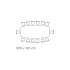 Fixed Table with Polished Silver Onyx Ceramic Top Made in Italy - Grotta Viadurini