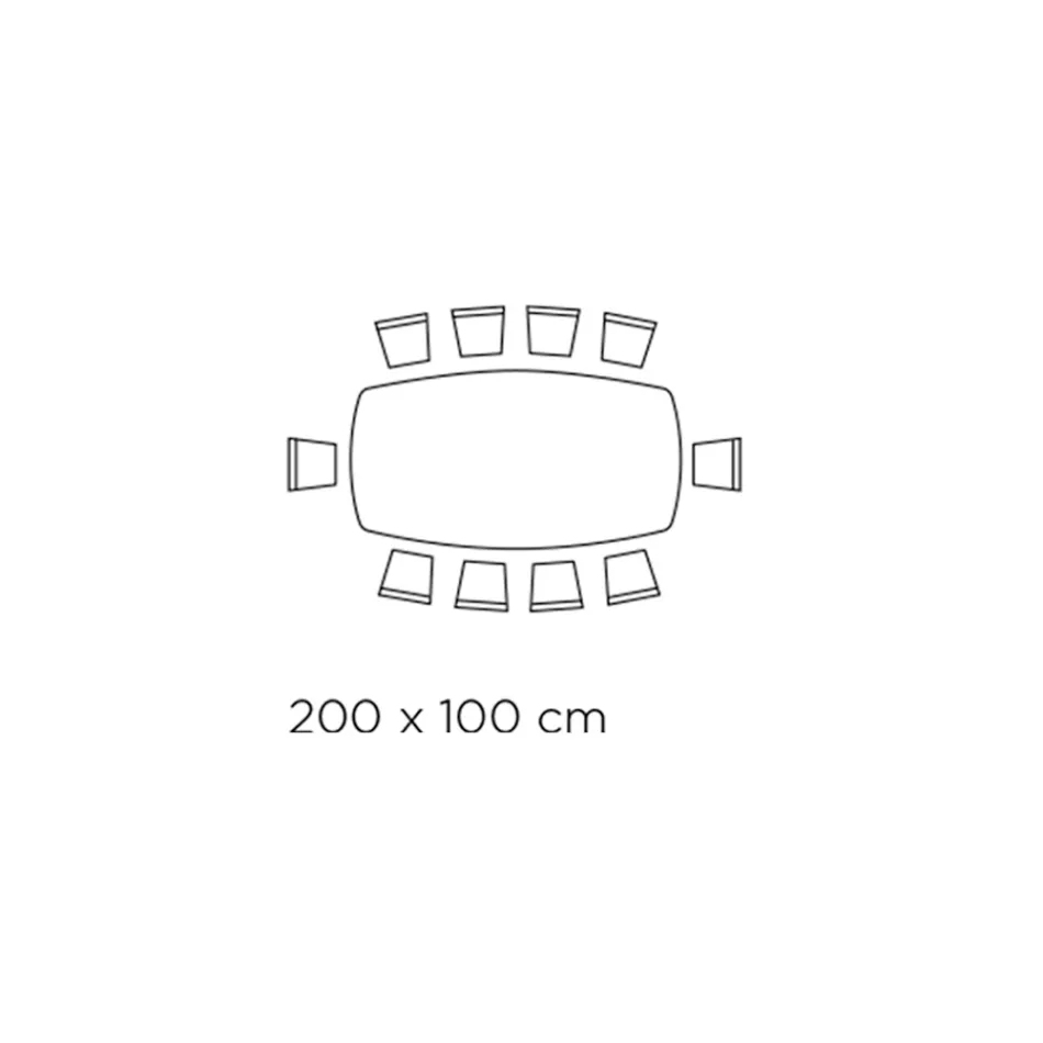 Fixed Table in Polished Amazonite Ceramic Made in Italy - Grotta Viadurini