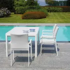 Garden Table Extendable to 240 cm with Aluminum Structure - Geoffroy Viadurini