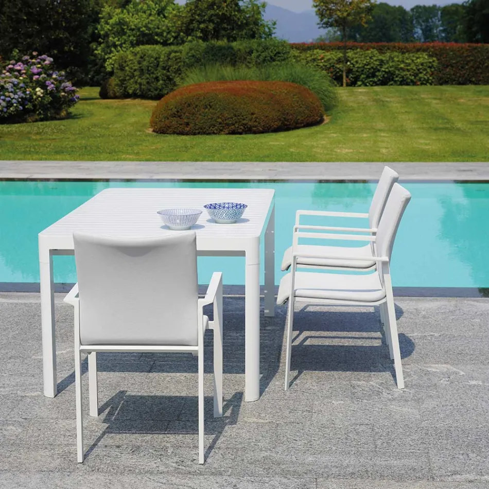 Garden Table Extendable to 240 cm with Aluminum Structure - Geoffroy Viadurini