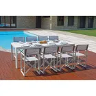 Garden Table Extendable to 240 cm with Aluminum Structure - Geoffroy Viadurini