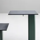 Garden Table with Aluminum Seat Made in Italy - Plinto by Varaschin Viadurini